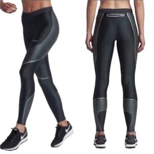 Nike Power Speed Flash Running Tights Black Size Large